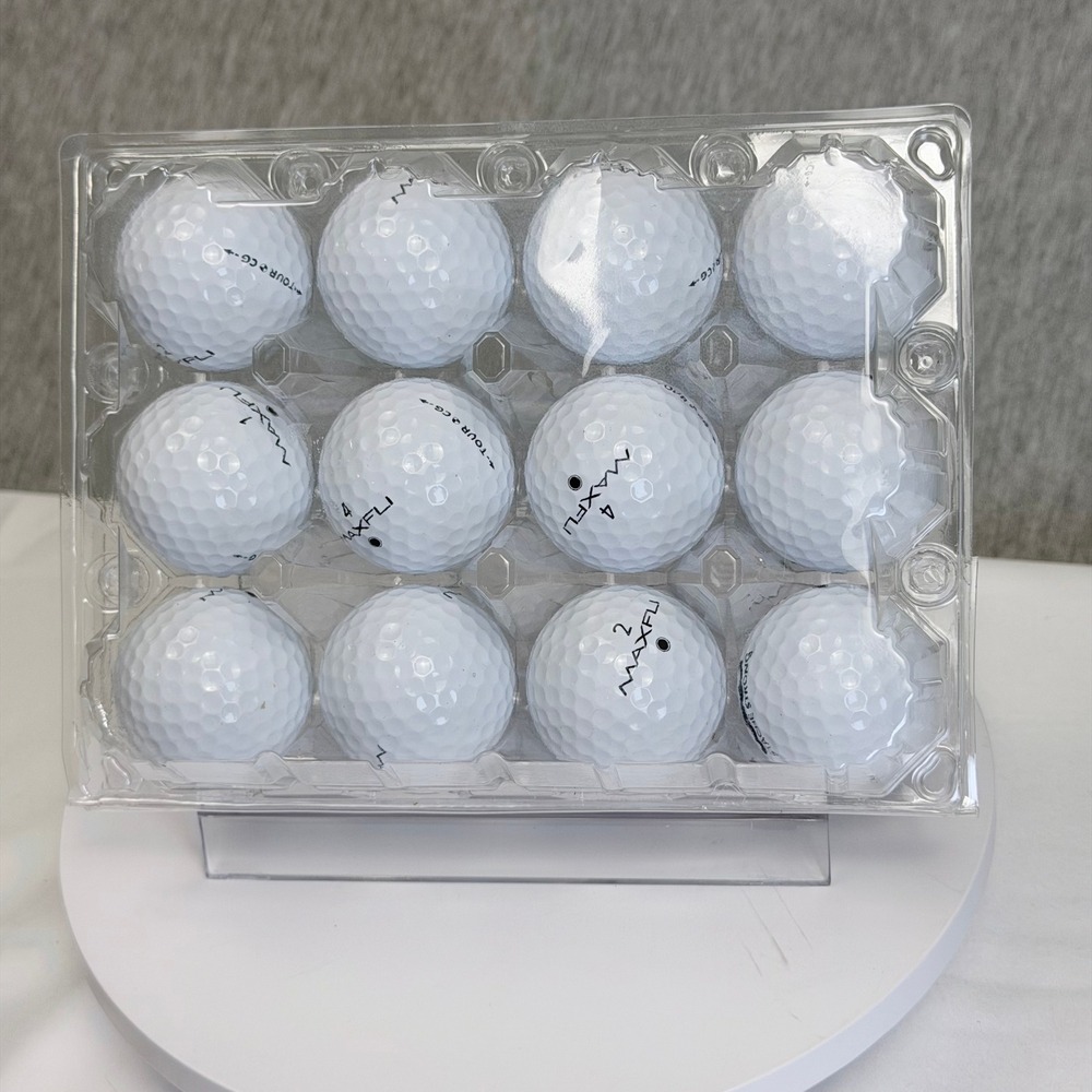 Maxfli Tour CG Golf Balls White 12 Pack 3pc Urethane Cover High Performance Used